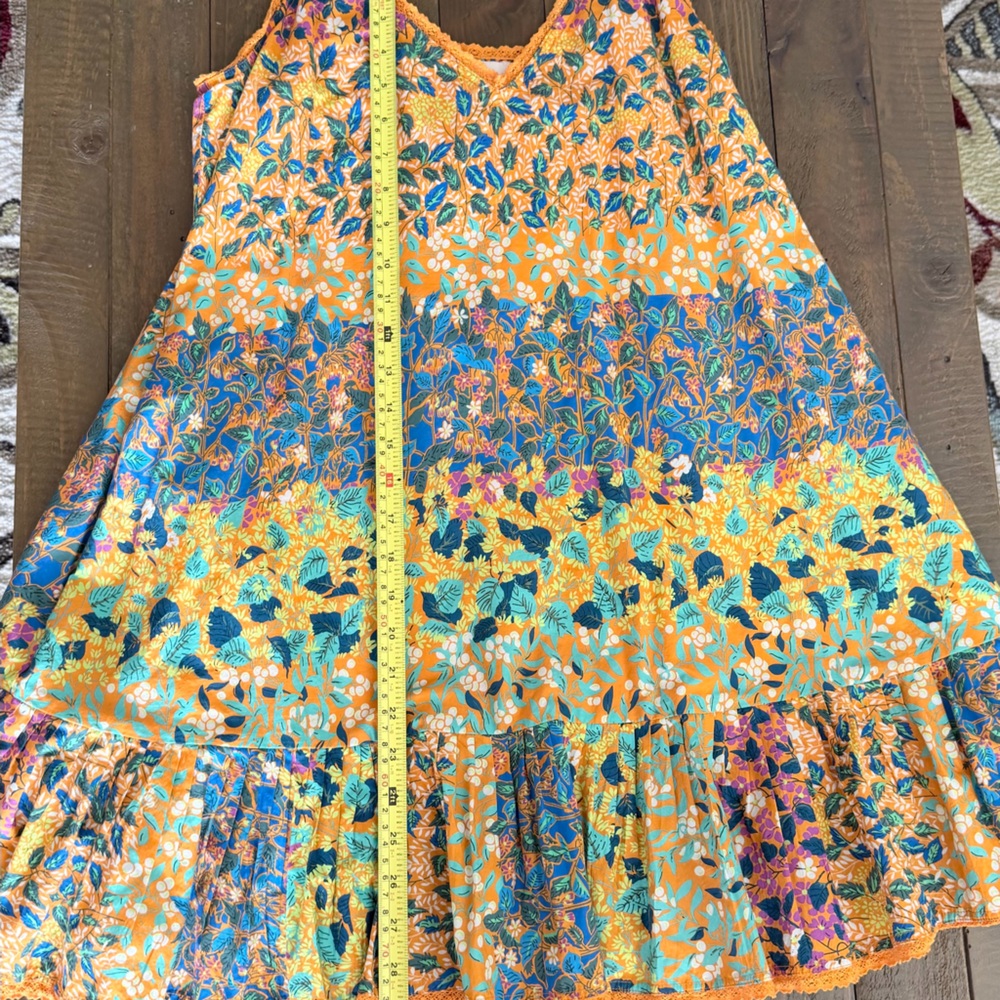 LOVE THE LABEL Opal Mini Dress in Orange Multi Samira Print - Picture 5 of 9